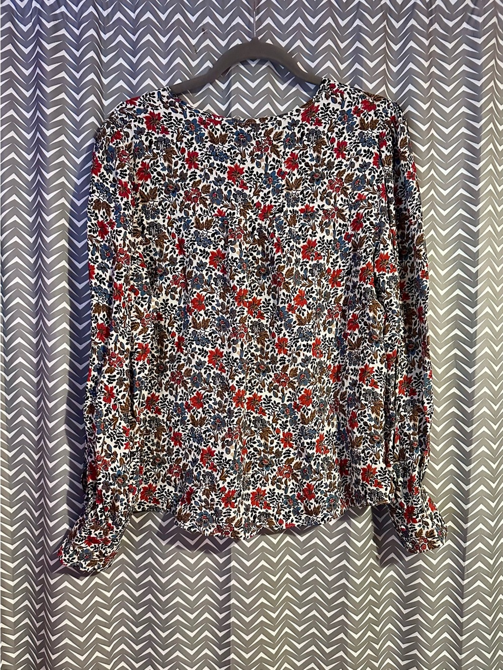 Veronica Beard | Sura Floral Blouse, size 10 - Picture 6 of 9